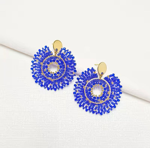 Ohrstecker Beads "Deep Blue Sea"