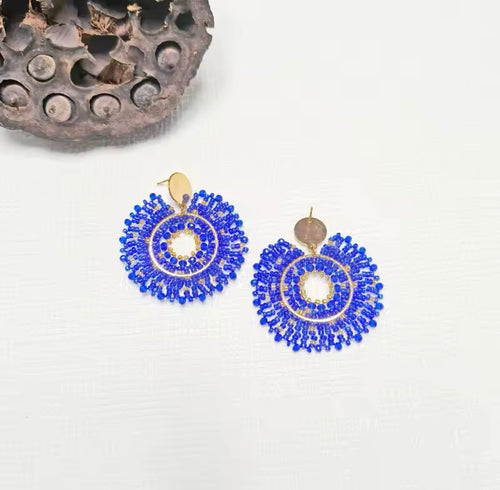 Ohrstecker Beads "Deep Blue Sea"