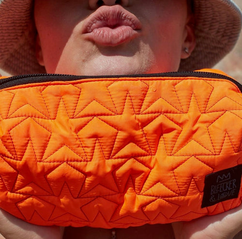 Kosmetik Tasche "Star orange"