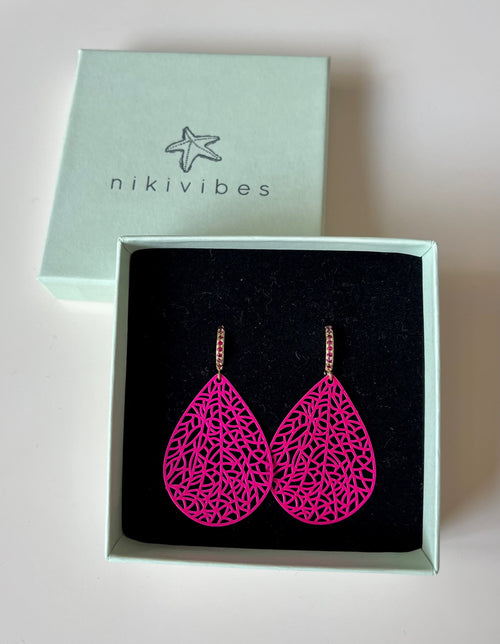 Creole "Filigran Beauty" Pink