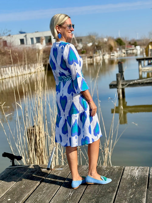 Dress Saffron Ikat Petrol