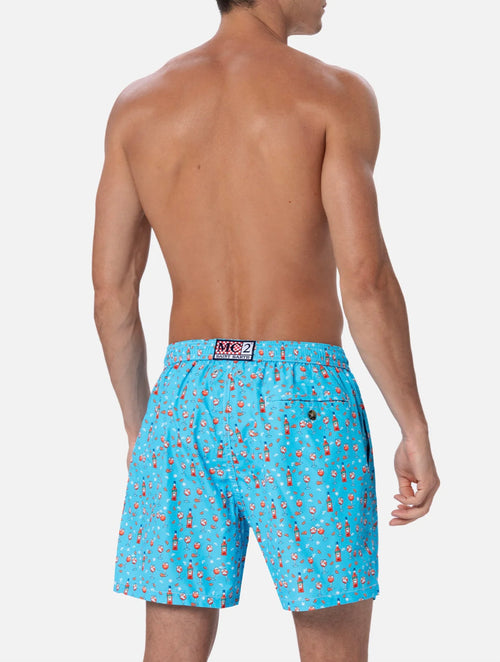 Swimshort "Double Spritz" Aperol Sonder Edition light blue