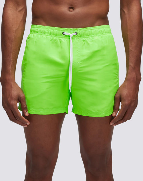 Short 14 inch fluo green/pink