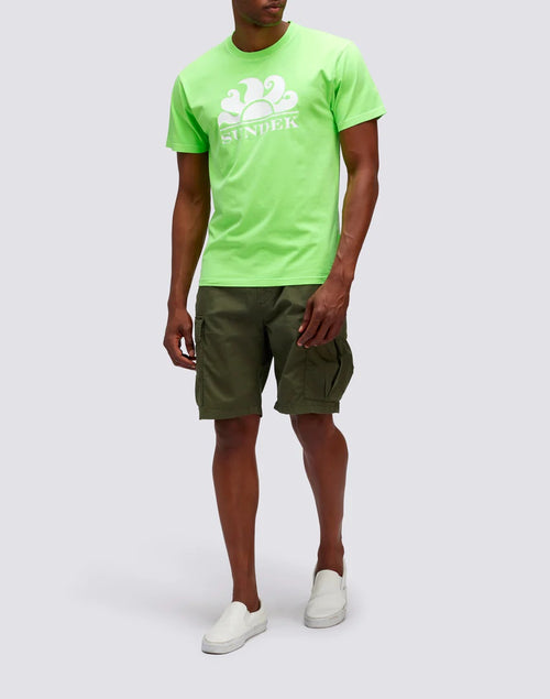 T-Shirt Sundek Logo neon green
