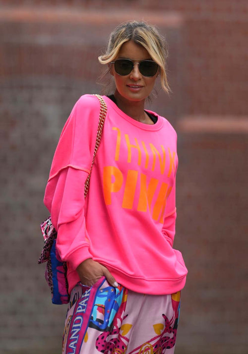 Miss Goodlife Sweater "Think Pink" pink