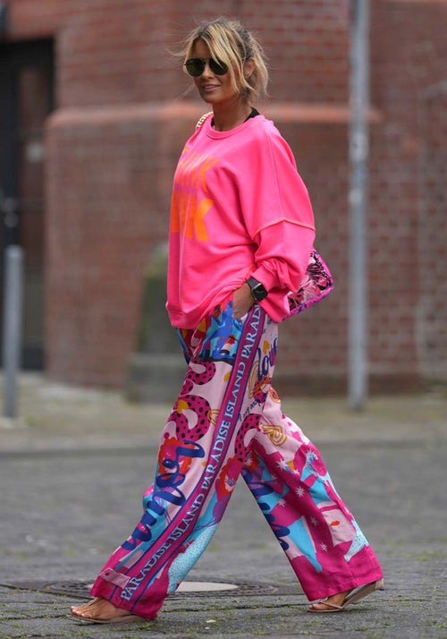 Miss Goodlife Sweater "Think Pink" pink