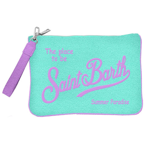 Pochette Parisienne Sponge lightblue/lilac