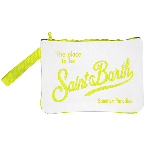 Pochette Parisienne white/ fluo yellow