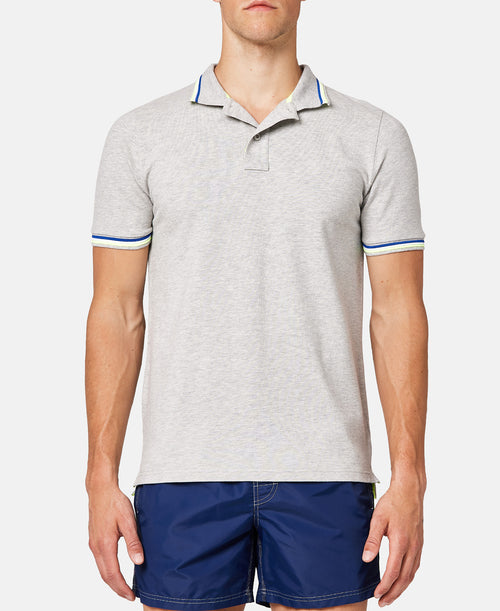 Polo Brice grey melange