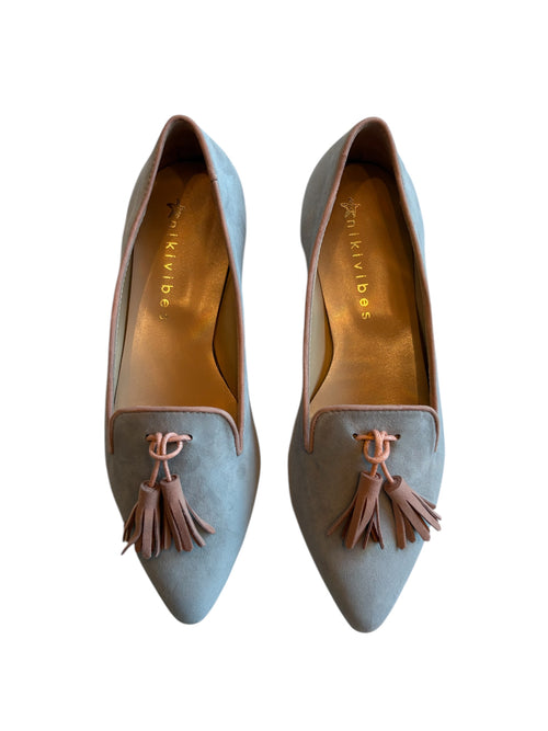 Tassel Loafer Cemente/Nude