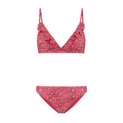 Bikini Poolside Paisley red