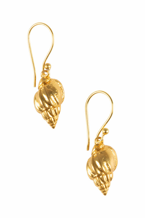 Earrings "golden Seashell"