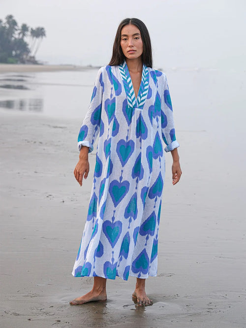 Dress Sandalwood Ikat Petrol