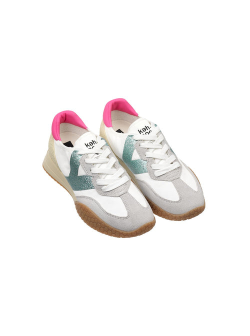 Kehnoo Sneakers white/sky/fuxia