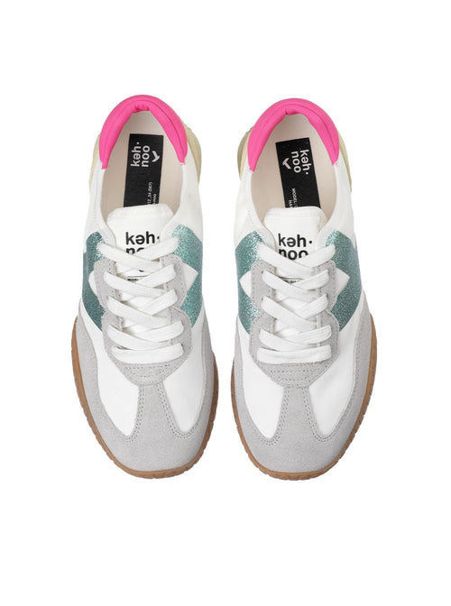 Kehnoo Sneakers white/sky/fuxia