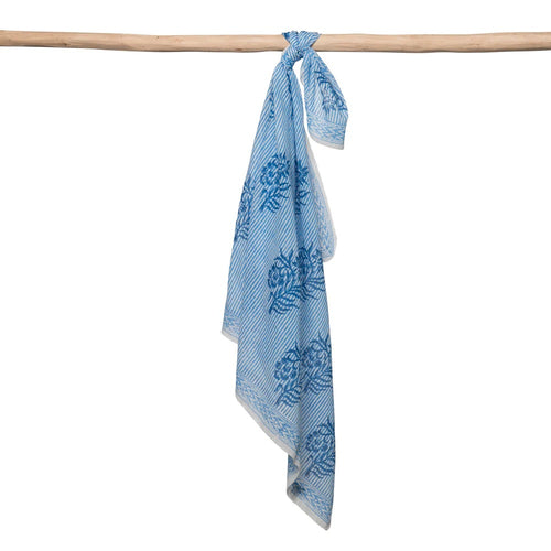 Zen Viereckstuch blau