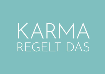 Postkarte "Karma regelt das"