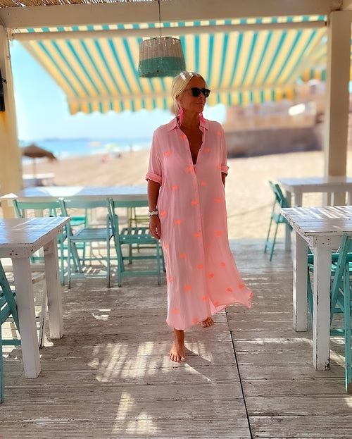 Shirt Dress Crab rose