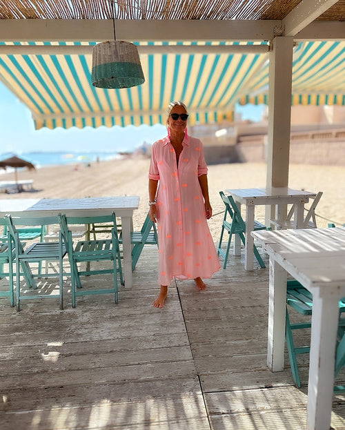 Shirt Dress Crab rose