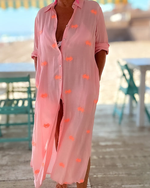 Shirt Dress Crab rose