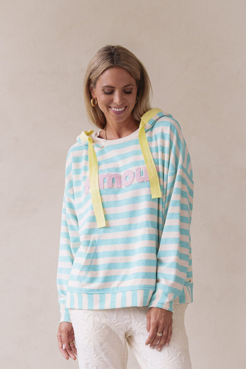 Sweatshirt Frottee "Stripes Amour"