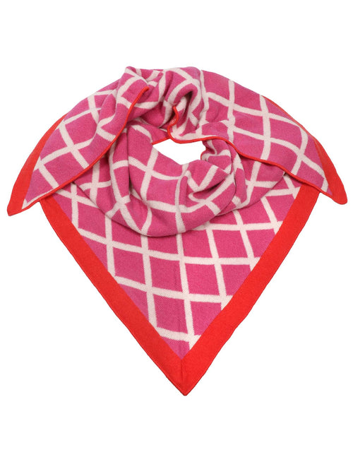 Dreieckstuch Gitter mit Cashmere