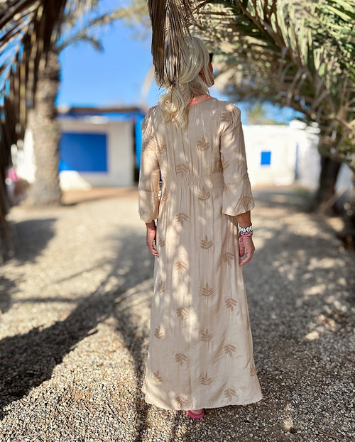 Gloria Dress long beige