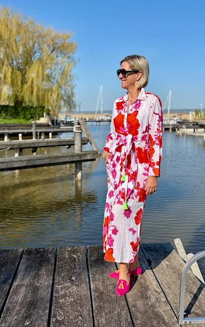 Hemdblusen Dress "Roseflowers"