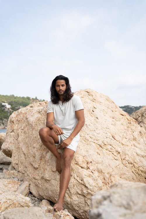 Sweat Short Antonio hellgrün