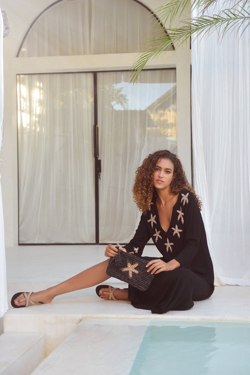 Kaftan/Dress Starfish black/bronze