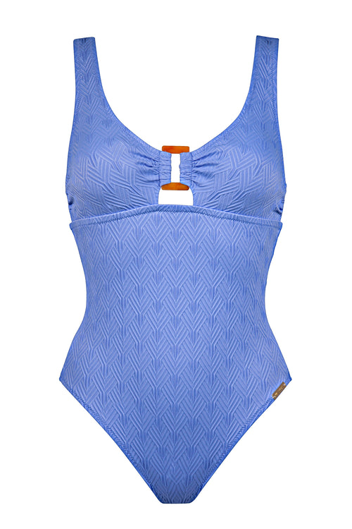 Badeanzug Island Nostalgia cornflower