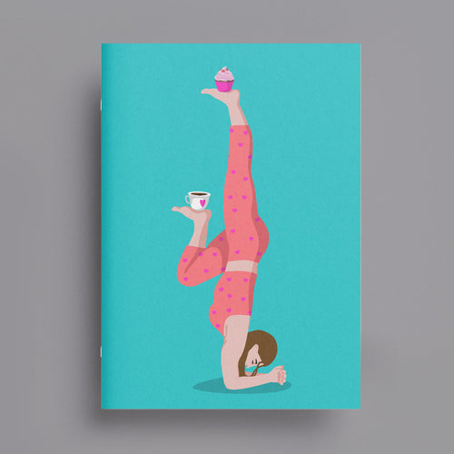 Notizheft A6 "Yoga with coffee"