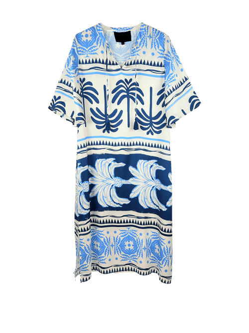 Dress "Blue Palmtree"