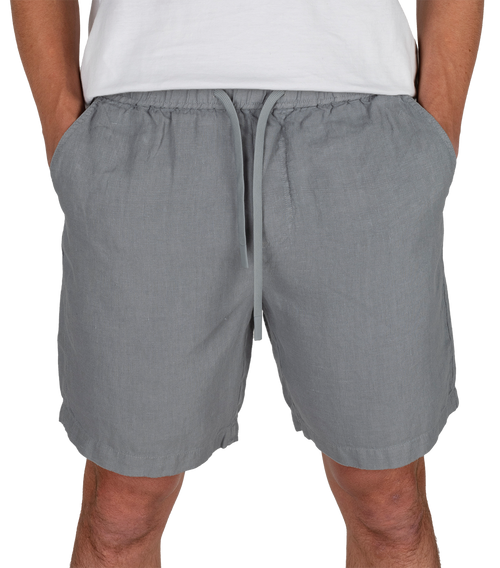Leinen Short "Gerry" grau