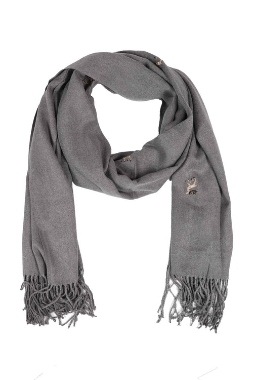 farbe:Grau | Schal Hirsch