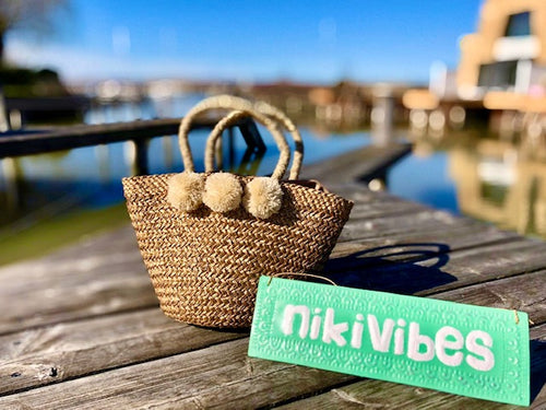 Korb Shiny Pom Pom Small