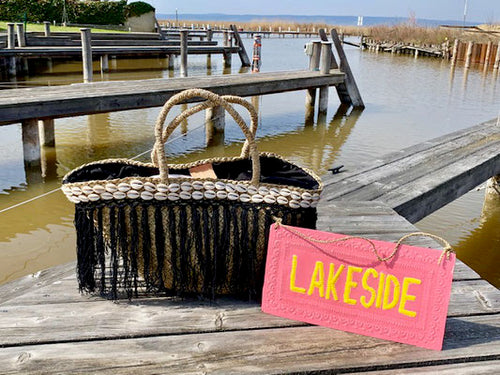 farbe:Schwarz | Korb Seashell Boho