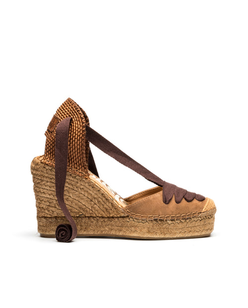 Wedges Nubuk Leder Marron