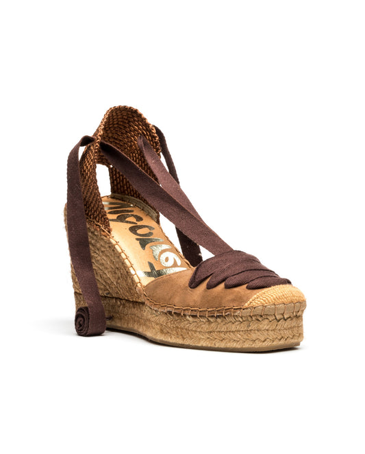 Wedges Nubuk Leder Marron