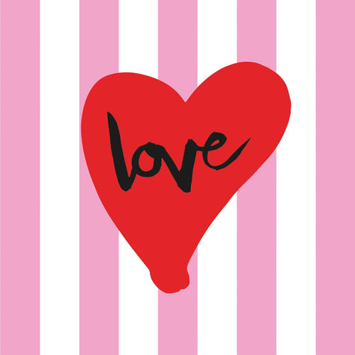 Servietten "Stripes Love"