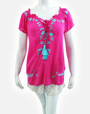 farbe:Pink | Bluse Flower