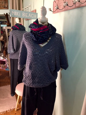 farbe:Blau | Pulli Schneeballschlacht