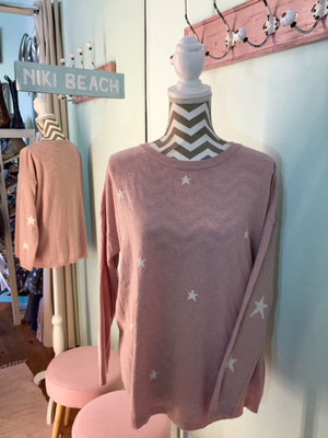 farbe:Soft-pink | Pulli Sternenhimmel