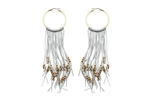 farbe:Grau | Ohrringe Goldrausch