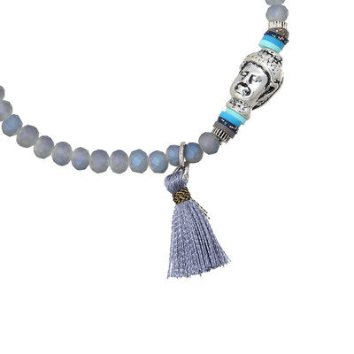 farbe:Grau | Armband small Buddha