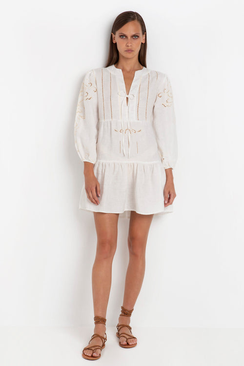 Dress Tinos short white/cream