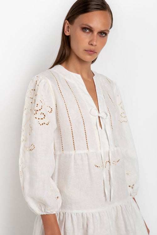 Dress Tinos short white/cream