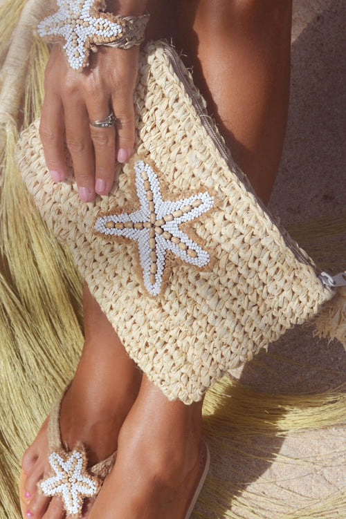Clutch Starfish natural/white