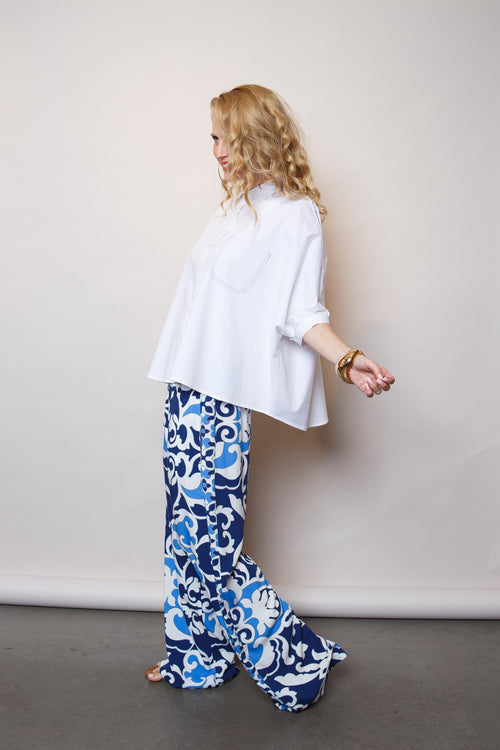 Emily Bluse loose Style white