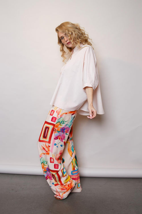 Emily Bluse loose Style peach